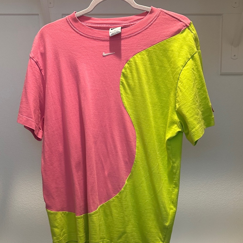 Nike Two-Tone Pink and Lime Tee
